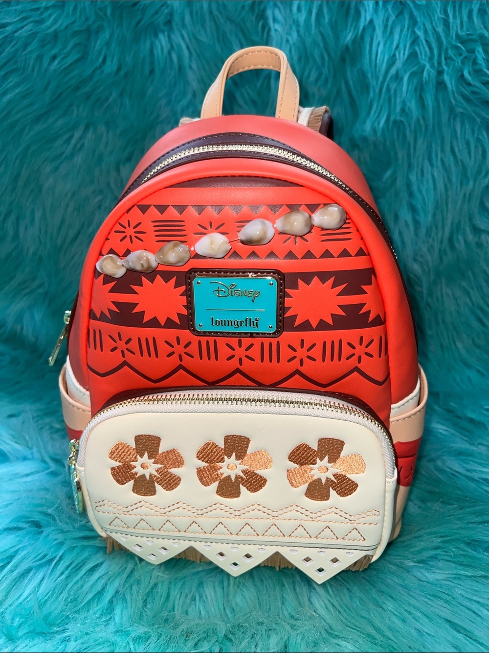 DISNEY MOANA COSPLAY MINI LOUNGEFLY MINI BACKPACK Like New